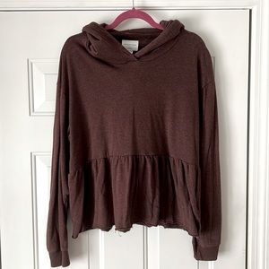 American Eagle peplum hoodie, jegging fit.
